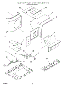 02 - Air Flow And Control parts for Whirlpool Air Conditioner ACM082XJ1 from AppliancePartsPros.com