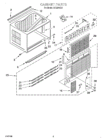 03 - Cabinet parts for Whirlpool Air Conditioner ACQ254XJ1 from AppliancePartsPros.com