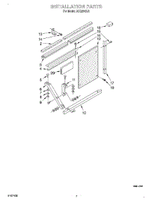 05 - Installation parts for Whirlpool Air Conditioner ACQ254XJ1 from AppliancePartsPros.com