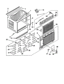 Cabinet parts for Whirlpool Air Conditioner ACM25XJ0 from AppliancePartsPros.com