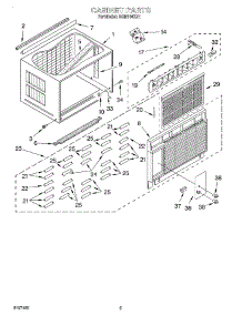 03 - Cabinet parts for Whirlpool Air Conditioner ACM184XJ1 from AppliancePartsPros.com