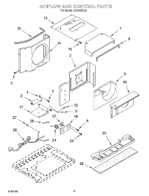 02 - Air Flow And Control parts for Whirlpool Air Conditioner ACQ124XJ0 from AppliancePartsPros.com