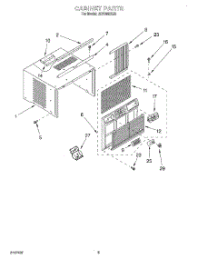 03 - Cabinet parts for Whirlpool Air Conditioner ACQ062XJ0 from AppliancePartsPros.com