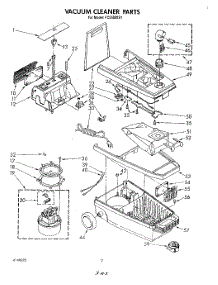02 - Section parts for Whirlpool Vacuum FC5500XS1 from AppliancePartsPros.com