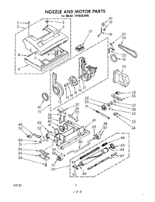 02 - Section parts for Whirlpool Vacuum FV4000XM0 from AppliancePartsPros.com