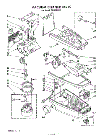 02 - Section parts for Whirlpool Vacuum FC5000XM0 from AppliancePartsPros.com