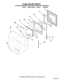 03 - Oven Door Parts parts for Whirlpool Oven RBS275PVQ02 from AppliancePartsPros.com
