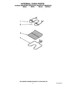 05 - Internal Oven Parts parts for Whirlpool Oven RMC305PVQ01 from AppliancePartsPros.com