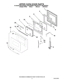 04 - Upper Oven Door Parts parts for Whirlpool Oven RBD245PRB04 from AppliancePartsPros.com