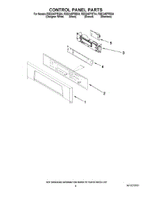 06 - Control Panel Parts parts for Whirlpool Oven RBD245PRB04 from AppliancePartsPros.com
