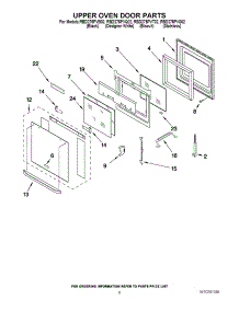 04 - Upper Oven Door Parts parts for Whirlpool Oven RBD275PVS02 from AppliancePartsPros.com