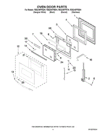 03 - Oven Door Parts parts for Whirlpool Oven RBS245PRT04 from AppliancePartsPros.com