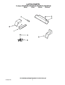 04 - Latch Parts parts for Whirlpool Oven RMC275PVB00 from AppliancePartsPros.com
