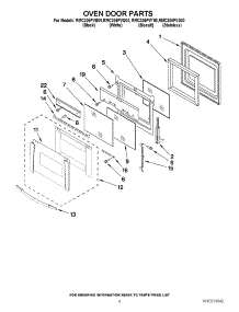03 - Oven Door Parts parts for Whirlpool Oven RMC305PVT00 from AppliancePartsPros.com