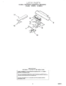 04 - Latch parts for Whirlpool Oven RMC305PDQ2 from AppliancePartsPros.com