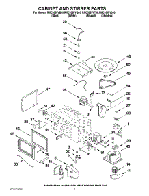 06 - Cabinet And Stirrer Parts parts for Whirlpool Oven RMC305PVS00 from AppliancePartsPros.com
