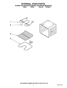 05 - Internal Oven Parts parts for Whirlpool Oven RMC305PVB00 from AppliancePartsPros.com