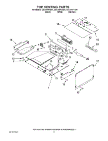 09 - Top Venting Parts parts for Whirlpool Oven GSC309PVS00 from AppliancePartsPros.com
