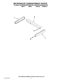 07 - Microwave Compartment Parts parts for Whirlpool Oven RMC305PVB00 from AppliancePartsPros.com