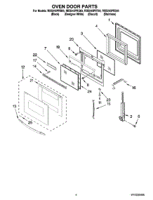 03 - Oven Door Parts parts for Whirlpool Oven RBS245PRS03 from AppliancePartsPros.com
