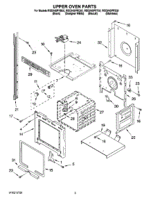 02 - Upper Oven Parts parts for Whirlpool Oven RBD245PRQ02 from AppliancePartsPros.com