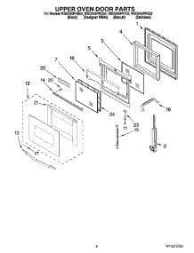 04 - Upper Oven Door Parts parts for Whirlpool Oven RBD245PRS02 from AppliancePartsPros.com