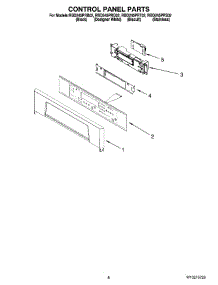 06 - Control Panel Parts parts for Whirlpool Oven RBD245PRB02 from AppliancePartsPros.com
