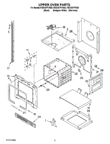 02 - Upper Oven Parts parts for Whirlpool Oven RBD307PVQ00 from AppliancePartsPros.com