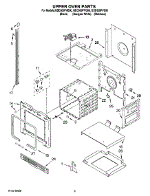 02 - Upper Oven Parts parts for Whirlpool Oven GBD309PVQ00 from AppliancePartsPros.com