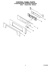 06 - Control Panel Parts parts for Whirlpool Oven GBD309PVQ00 from AppliancePartsPros.com