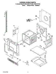 02 - Upper Oven Parts parts for Whirlpool Oven RBD277PVB00 from AppliancePartsPros.com