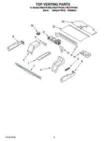 07 - Top Venting Parts, Optional Parts parts for Whirlpool Oven RBD277PVB00 from AppliancePartsPros.com