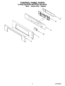 06 - Control Panel Parts parts for Whirlpool Oven GBD279PVB00 from AppliancePartsPros.com