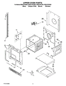 02 - Upper Oven Parts parts for Whirlpool Oven RBD275PVB00 from AppliancePartsPros.com
