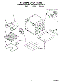 03 - Internal Oven Parts parts for Whirlpool Oven GBS279PVB00 from AppliancePartsPros.com