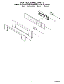 06 - Control Panel Parts parts for Whirlpool Oven RBD275PVB00 from AppliancePartsPros.com