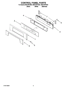 04 - Control Panel Parts parts for Whirlpool Oven GBS279PVQ00 from AppliancePartsPros.com