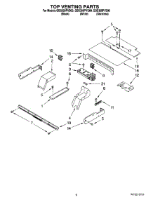 05 - Top Venting Parts, Optional Parts parts for Whirlpool Oven GBS309PVS00 from AppliancePartsPros.com