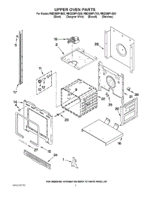 02 - Upper Oven Parts parts for Whirlpool Oven RBD305PVT00 from AppliancePartsPros.com