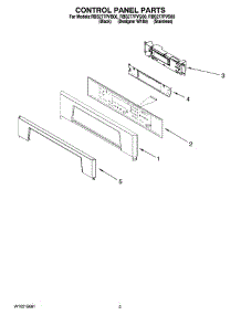 02 - Control Panel Parts parts for Whirlpool Oven RBS277PVB00 from AppliancePartsPros.com