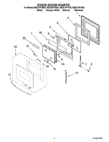 03 - Oven Door Parts parts for Whirlpool Oven RBS275PVS00 from AppliancePartsPros.com