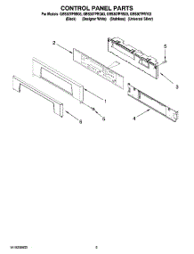 04 - Control Panel Parts parts for Whirlpool Oven GBS307PRS03 from AppliancePartsPros.com