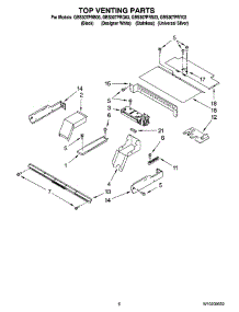 05 - Top Venting Parts, Optional Parts parts for Whirlpool Oven GBS307PRS03 from AppliancePartsPros.com