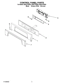 02 - Control Panel Parts parts for Whirlpool Oven GBS277PRS03 from AppliancePartsPros.com