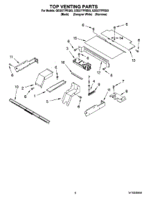 05 - Top Venting Parts, Optional Parts parts for Whirlpool Oven GBS277PRS03 from AppliancePartsPros.com