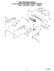 05 - Top Venting Parts, Optional Parts parts for Whirlpool Oven RBS305PRB02 from AppliancePartsPros.com