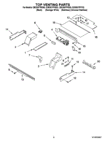 06 - Top Venting Parts, Optional Parts parts for Whirlpool Oven GBD307PRB03 from AppliancePartsPros.com