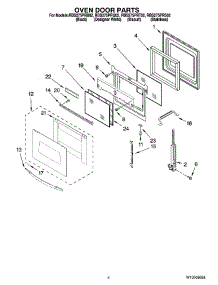 03 - Oven Door Parts parts for Whirlpool Oven RBS275PRQ02 from AppliancePartsPros.com