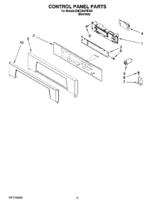 02 - Control Panel Parts parts for Whirlpool Oven GMC305PRS02 from AppliancePartsPros.com