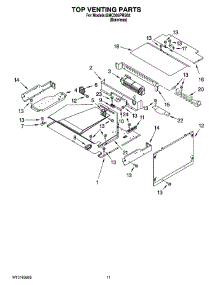 09 - Top Venting Parts, Optional Parts (Not Included) parts for Whirlpool Oven GMC305PRS02 from AppliancePartsPros.com